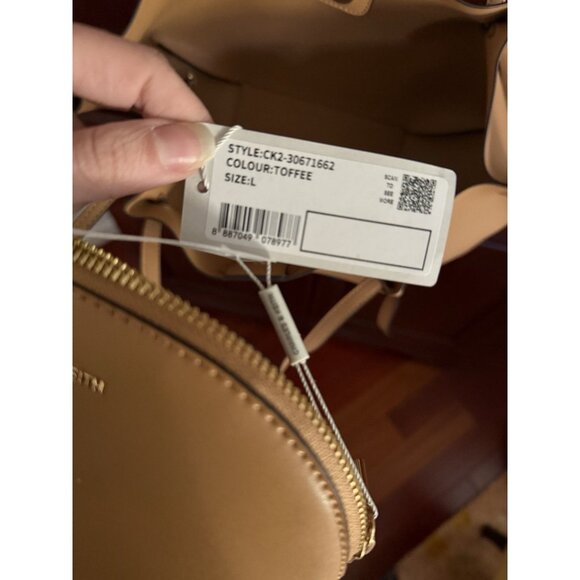 NEW Charles & Keith Calla Tote Bag - Toffee - Picture 11 of 12